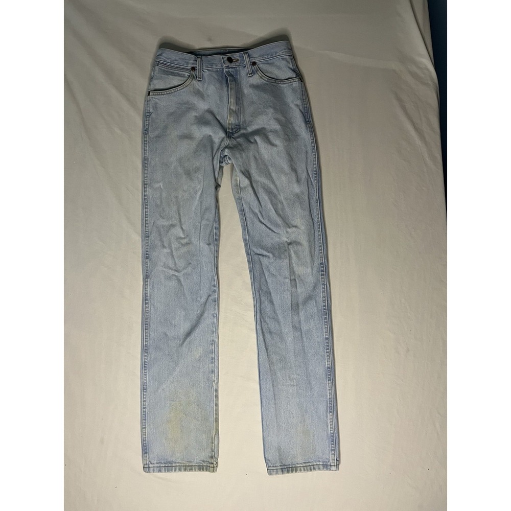 Wrangler Cowboy Cut Denim Jeans Men's 31x36 Blue Boot Cut Western 1013MWZGH